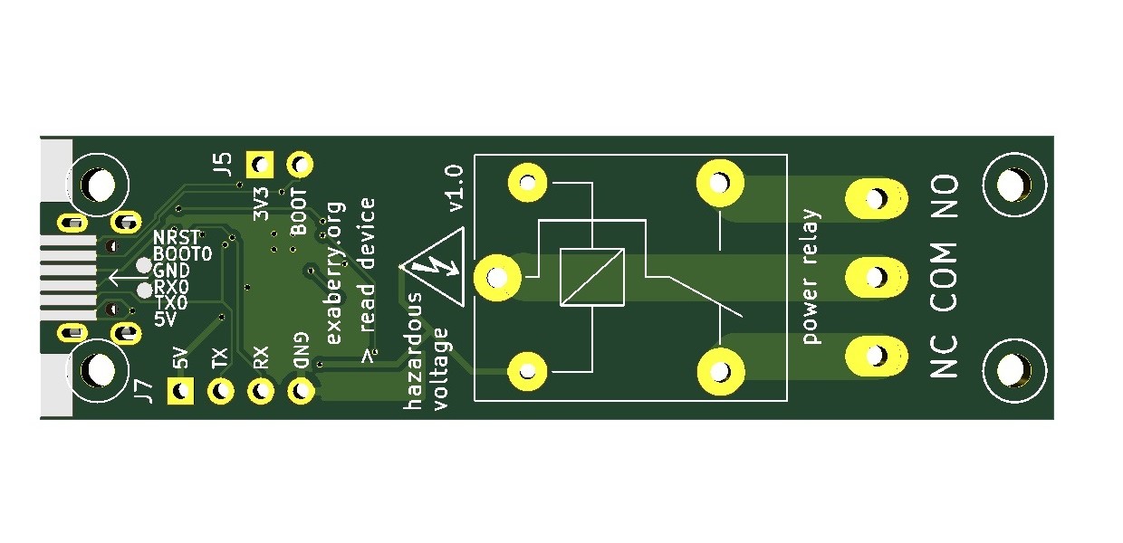 Relay board bottom view