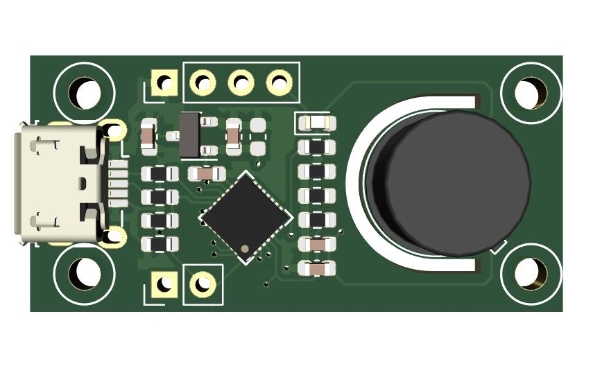 Infrared thermometer top view